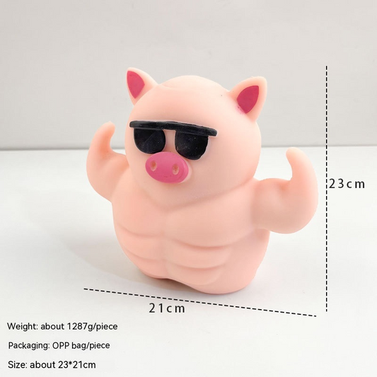 Squishy Muscle Pig Stress Toy