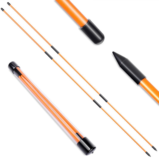 Golf Alignment Sticks - Collapsible Swing Trainer (2-Pack)