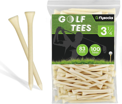 Bamboo Golf Tees - 100 Pack, 3.25 Inch