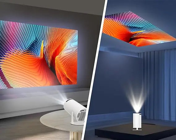 4K Mini Smart Projector with 180° Rotation