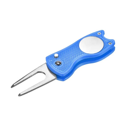 Golf Divot Repair Tool with Magnetic Ball Marker & Hat Clip