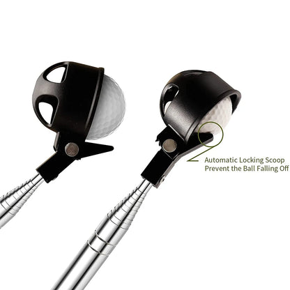 Telescopic Golf Ball Retriever – Aluminum Alloy, Water & Rough