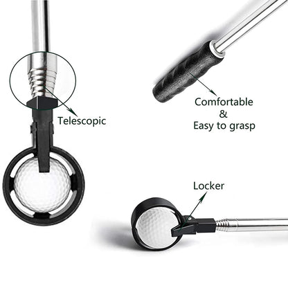 Telescopic Golf Ball Retriever – Aluminum Alloy, Water & Rough