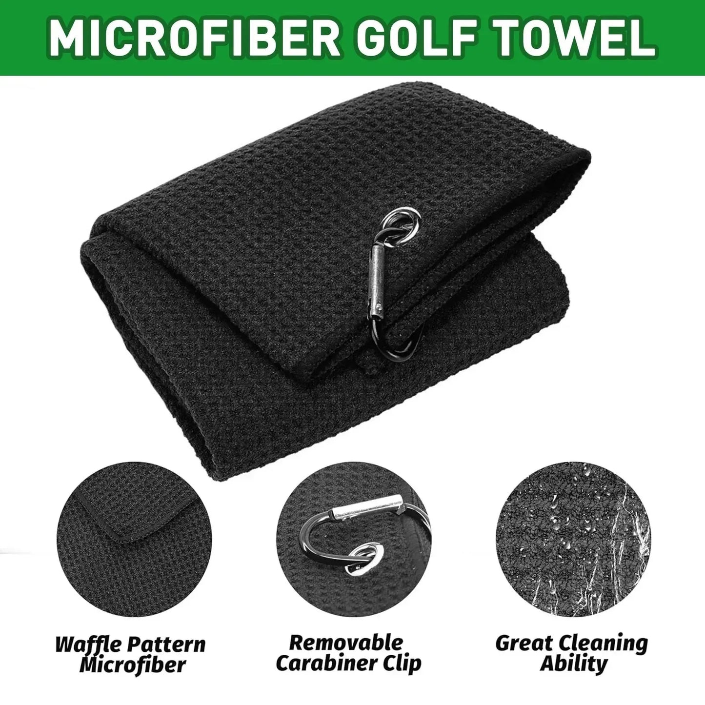 Golf Club Brush & Groove Cleaner Kit with Towel