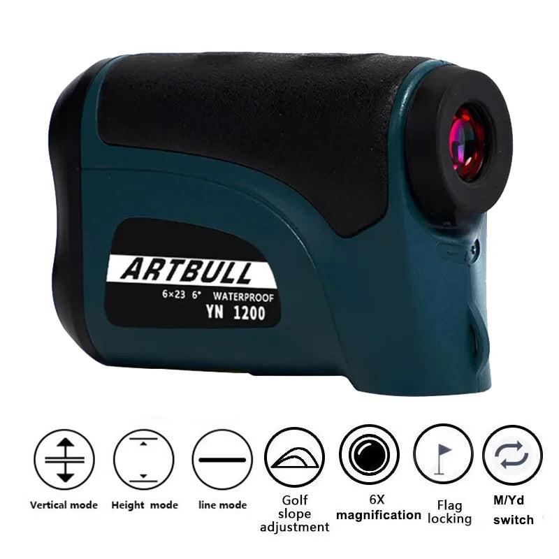 Golf Laser Rangefinder – 1200M Range, Flag Lock & Slope Mode