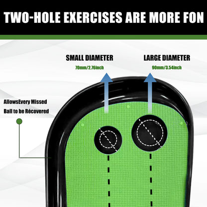 Indoor Golf Putting Mat with Auto Ball Return – Practice Green for Home & Office