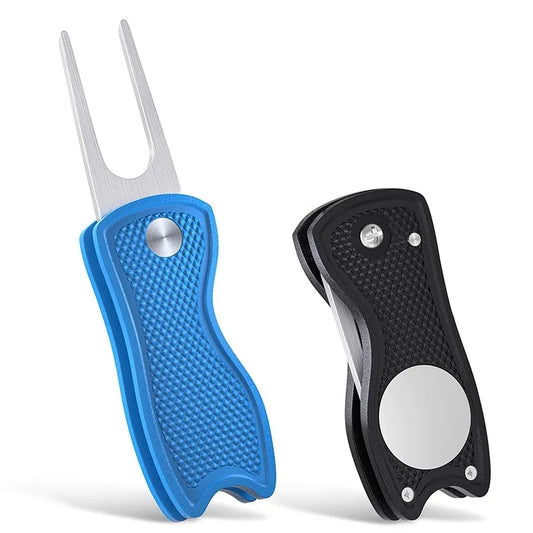 Golf Divot Repair Tool with Magnetic Ball Marker & Hat Clip