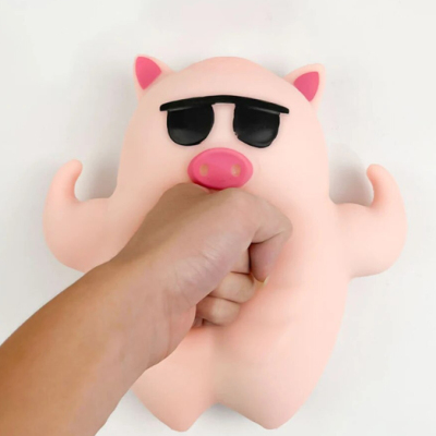 Squishy Muscle Pig Stress Toy