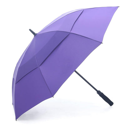Golf Umbrella - 62 Inch Windproof Double-Canopy, UV Protection