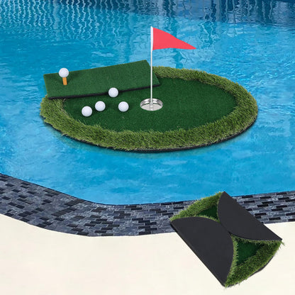 Floating Pool Golf Green and Chipping Set