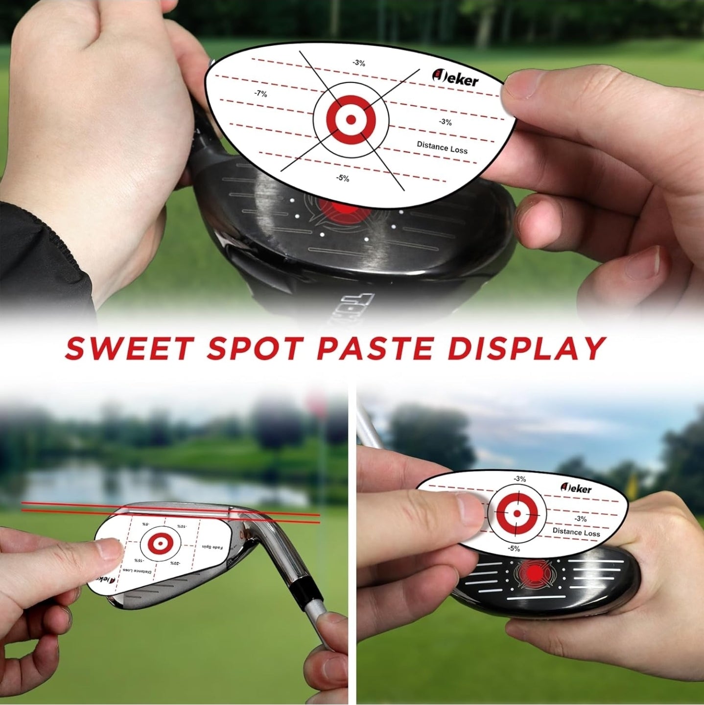 Golf Impact Tape – 156pcs Strike Stickers for Irons, Woods & Fairway Clubs